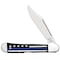 Case Cutlery Stripes Of Service Smooth Black Bone W/Color Inlays Blue Line Mini Copperlock 61749L Ss CAS-06569 - alternate 1